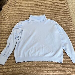 Nine West Soft Blue Cowl Neck Sweater